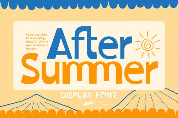 After Summer: A Retro Display Font for Vibrant Designs