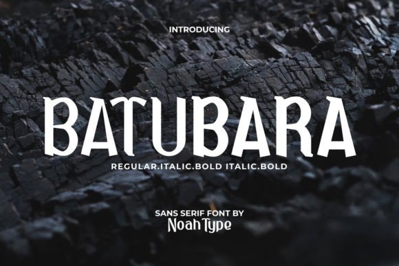 Batubara: A Versatile Sans Display Font for Modern Design Projects