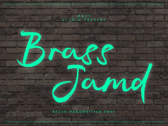 Brass Jamd: Bold Brush Script for Impactful Design