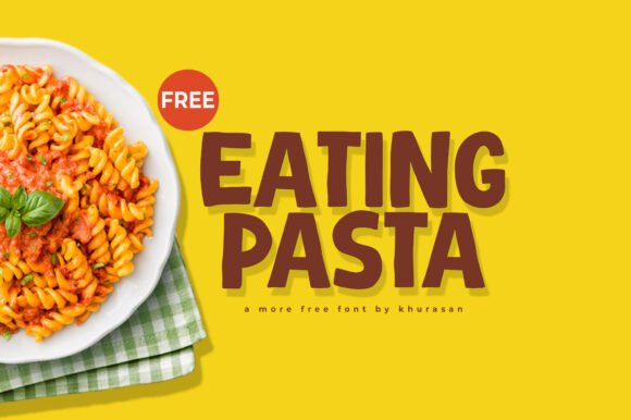 Eating Pasta: A Playful Font for Modern Design