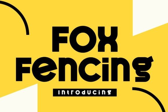 Fox Fencing: A Bold Display Font for Dynamic Designs