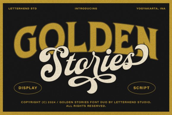 Golden Stories: Elevating Brand Identity with Nostalgic Typography