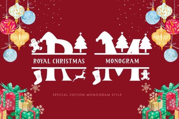 Royal Christmas Monogram: Elevating Your Design with Elegant Typography