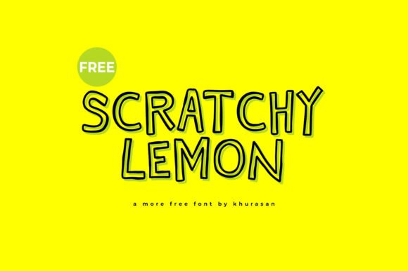 Scratchy Lemon: Elevating Visual Identity with Playful Modern Typography