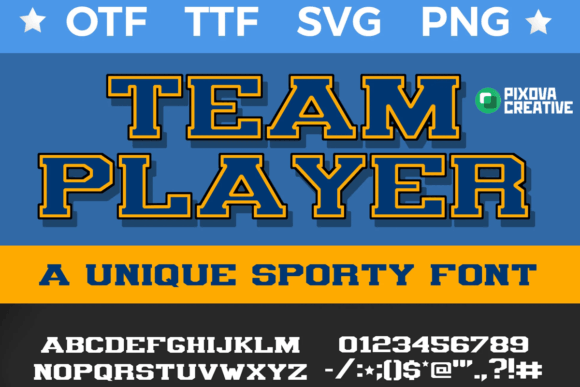 Team Player: The Bold Varsity Font for Sports Branding